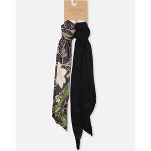 Steve Madden Women's Satin Square & Gauze Scarf Set